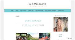 Desktop Screenshot of myglobalnamaste.com